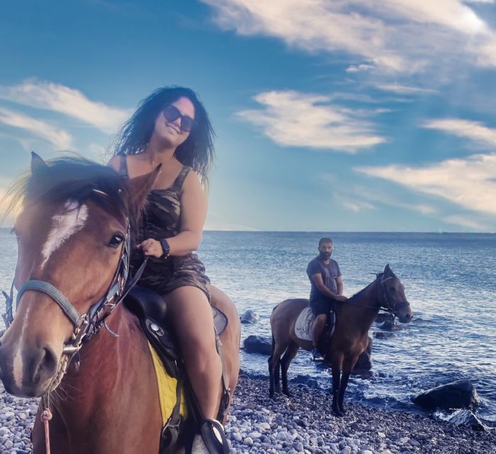 Akrotiri: Guided Horseback Riding Day Trip to a Beach - Reaching Vlychada Beach by horse