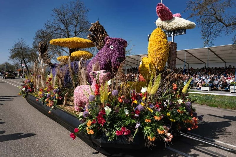 Amsterdam: Day Trip to Flower Parade & Keukenhof on April 18 - Transport from This is Holland