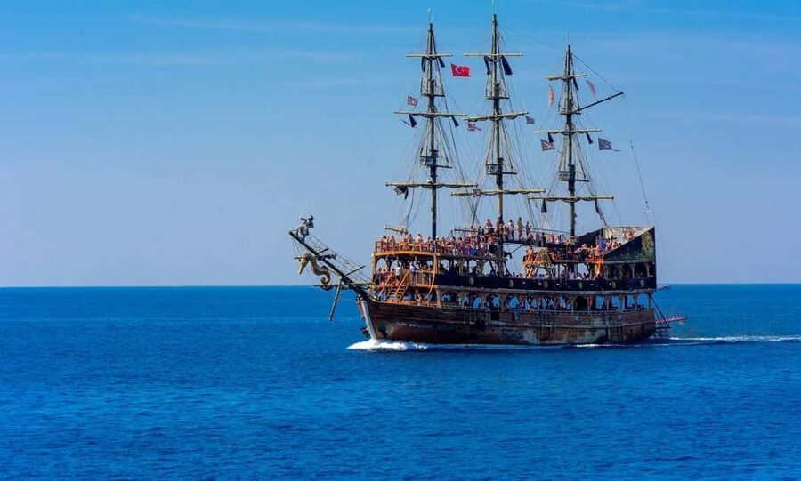 Antalya: Lara Pirate Boat Day Trip w/ Lunch & Soft Drink - Pirate games, water fights, and the waterfall option