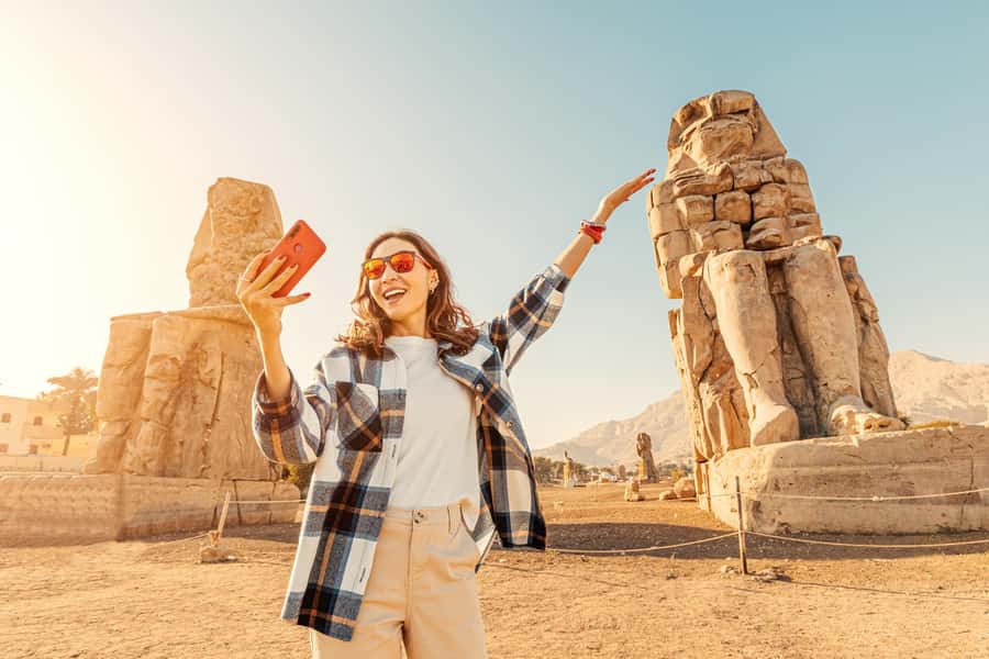 Aswan: Luxor Day Trip with Sunrise Hot Air Balloon & Felucca - Walking through three tombs in the Valley of the Kings