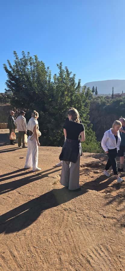 Atlas mountains hike with waterfalls & 3 valleys day trip - Ait Souka lunch with a wide mountain view