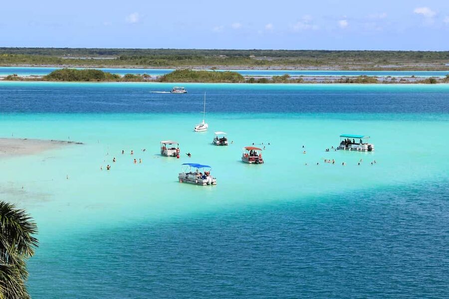 Bacalar: Lagoon, Pirate Canal, Stromatolite Day Trip w/Lunch - Seeing Bacalar by speedboat