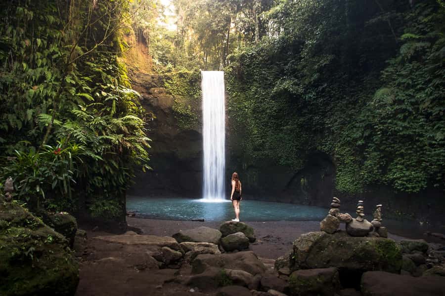 Bali: Full-Day Trip to Penglipuran Village and Bamboo Forest - Tibumana Waterfall brings the swimming break