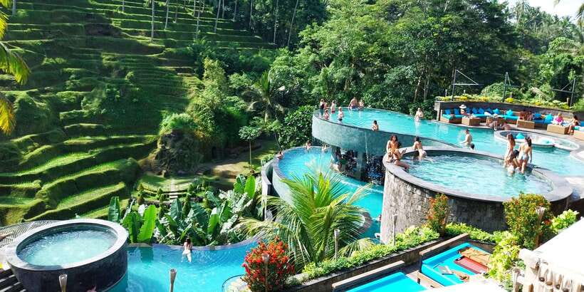 Bali: Ubud Waterfall, Village and Pool Club Day Trip - What the private car and guide add