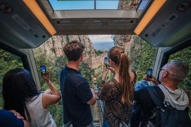 Barcelona: Montserrat Monastery and Natural Park Day Trip - Meeting in Eixample and riding into the mountains