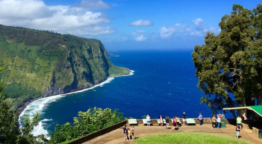 Big Island: Volcanoes, Waterfalls, & Coffee Farm Day-Trip - The long return shows South Point and Kealakekua Bay