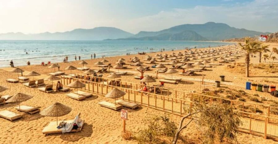 Bodrum: Dalyan Mud Baths & Iztuzu Beach Day Trip with Lunch - Iztuzu Beach and the turtle station