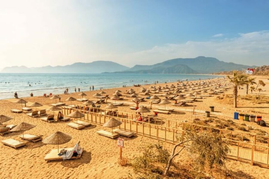 Bodrum: Dalyan Mud Baths & Iztuzu Beach Day Trip with Lunch - Getting muddy at the Dalyan spa