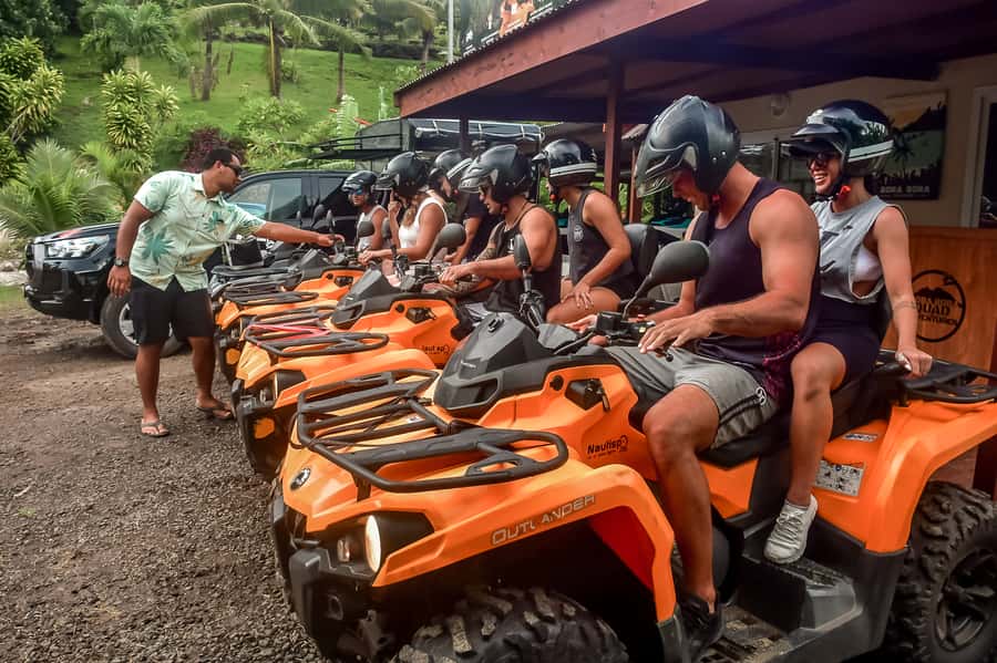 Bora Bora: Combo ATV & Jet Ski Day Trip with Polynesian BBQ - From dusty trails to the Bora Bora lagoon