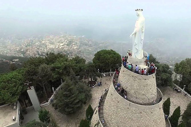 Byblos, Jeita Grotto & Harissa Day Trip -With Lunch (4G on Board) - Harissa and the ride to Our Lady of Lebanon