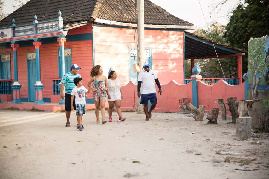 Cartagena: Rosario Island and Mangroves Private Day Trip - A beach stop with a local welcome
