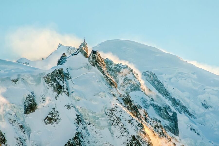 Chamonix & Mont Blanc Scenic Glass-Roof Bus Tour from Geneva - Riding the cable car to Aiguille du Midi