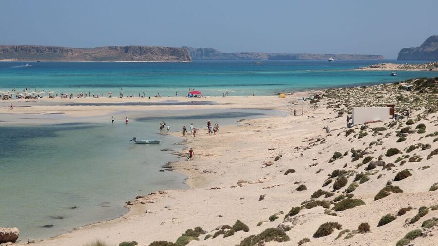 Chania/Almyrida: Balos Gramvousa Day Trip with Boat Ticket - The ferry route past Tersanas Cave and Vouxa Cape