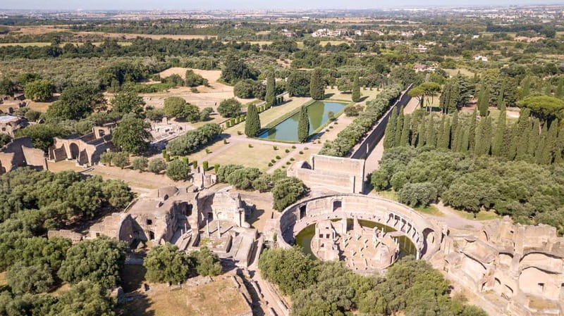 Day trip Rome by car : Tivoli Unesco Villa D'este & Hadrian - Tivoli lunch and the Grande Cascata