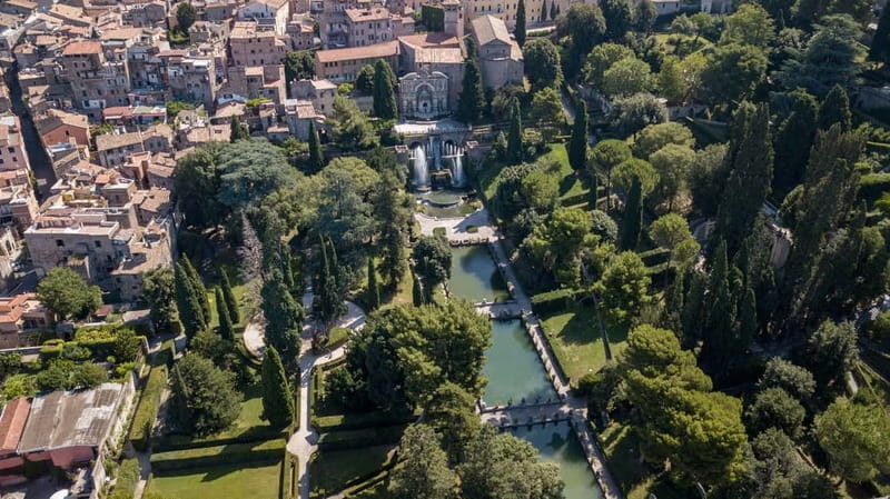 Day trip Rome by car : Tivoli Unesco Villa D'este & Hadrian - Villa d’Este and its famous fountains