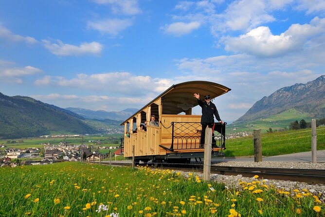 Day Trip to Lucerne and Mount Stanserhorn Including CabriO Cable Car Ride - The 1893 funicular from Stans