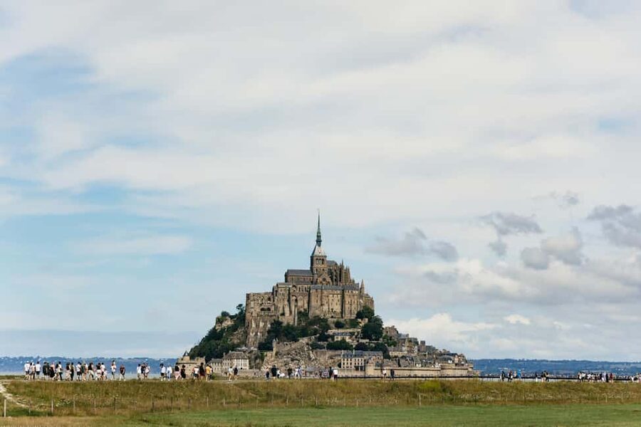 Day Trip to Mont-Saint-Michel from Paris - Crossing toward the medieval island