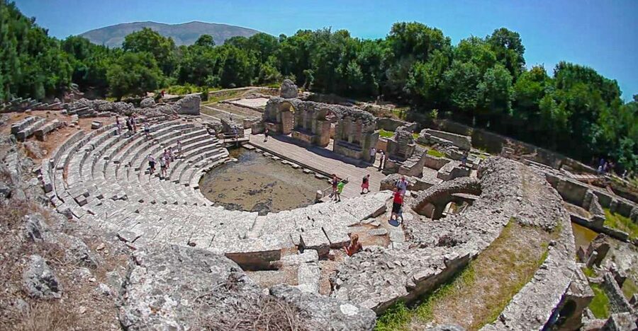 Day Trip to Saranda and Butrint National Park from Corfu - The morning crossing from Corfu Town