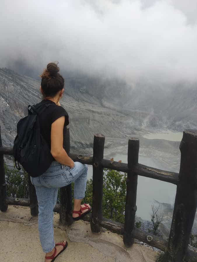 Day Trip Volcano White Crater Ciwidey Bandung - Tour Guide - Hot springs with a view