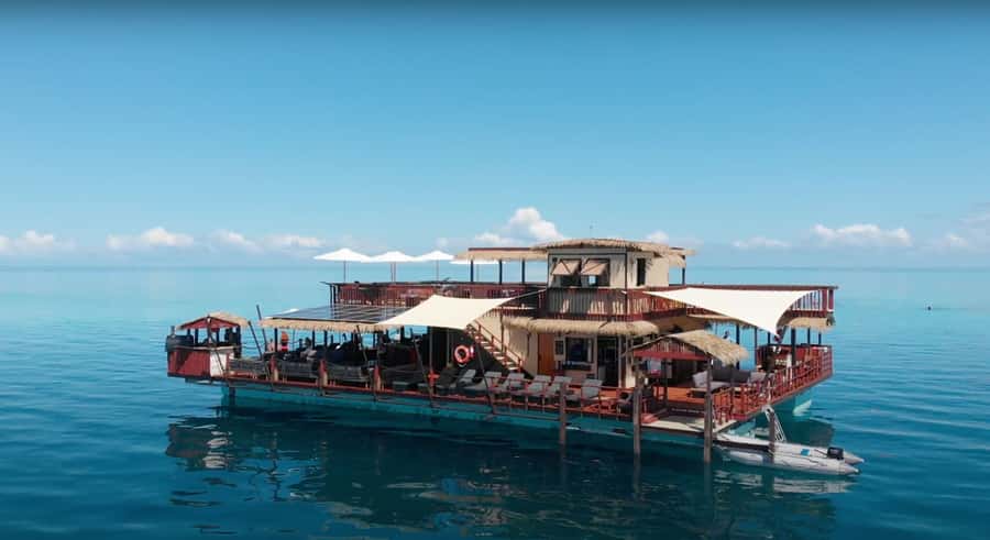 Denarau: Seventh Heaven Floating Bar Day Trip - Kayaking, swimming, and snorkeling