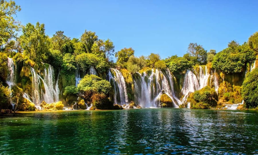 Dubrovnik: Mostar & Kravica Waterfalls Day Trip - Kravica Waterfalls: one hour beside the cascades