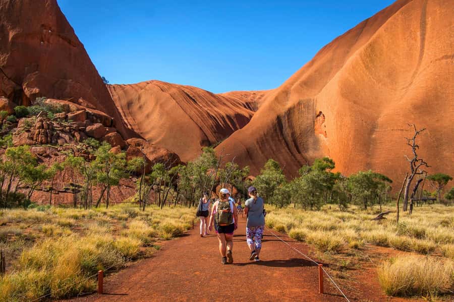 From Alice Springs: Day Trip to Uluru with BBQ Dinner - The Mala Walk and the end of the climb