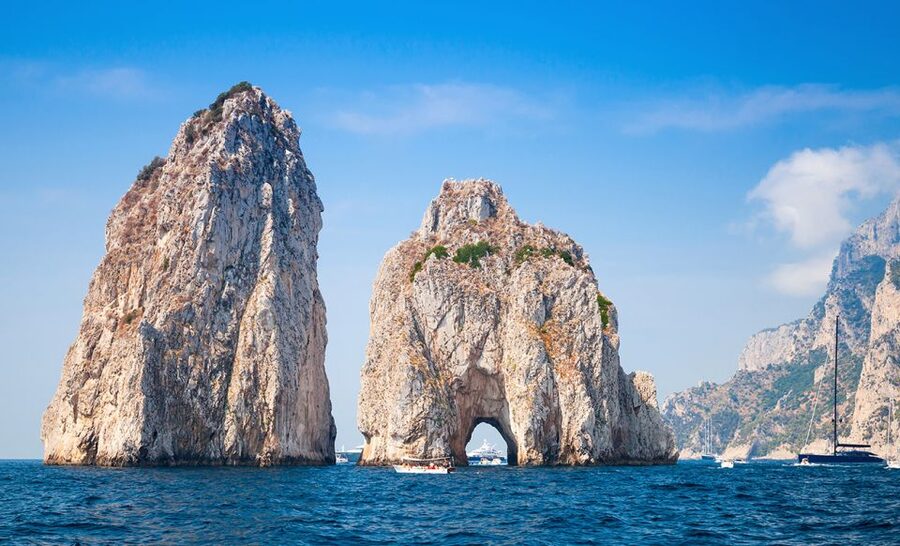 From Amalfi: Day Trip to Capri Private Boat Tour with Drinks - Punta Campanella and the turn toward Capri