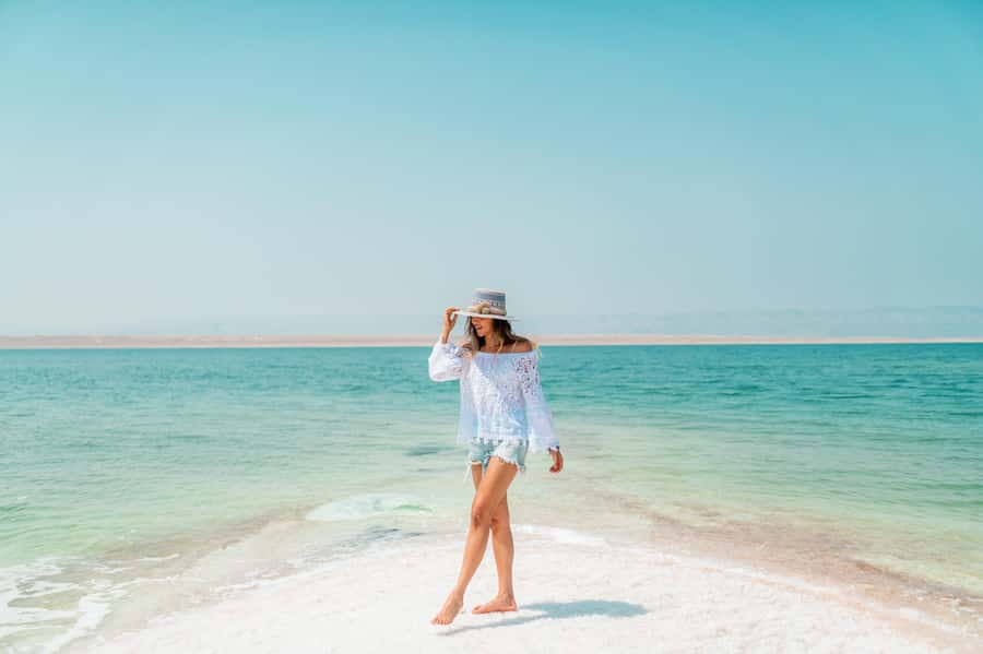 From Amman:To Al-Mujib Canyon & Dead Sea Salt Beach Day Trip - What to wear for a canyon that gets wet