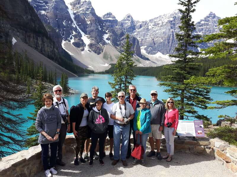 From Banff: Louise & Moraine Lake Guided Hiking Day Trip - The van ride from Banff to Lake Louise