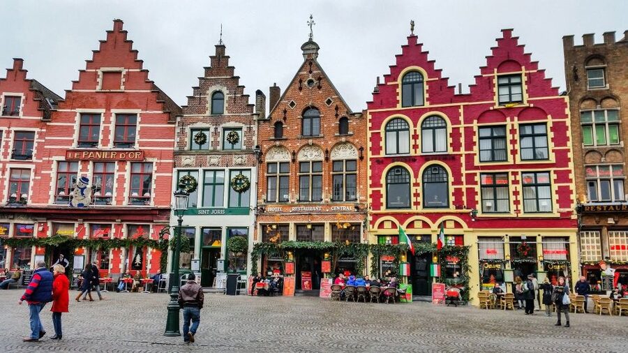 From Brussels: Bruges and Ghent Full-Day Trip by Train - Bruges churches, hospitals, and old trade squares