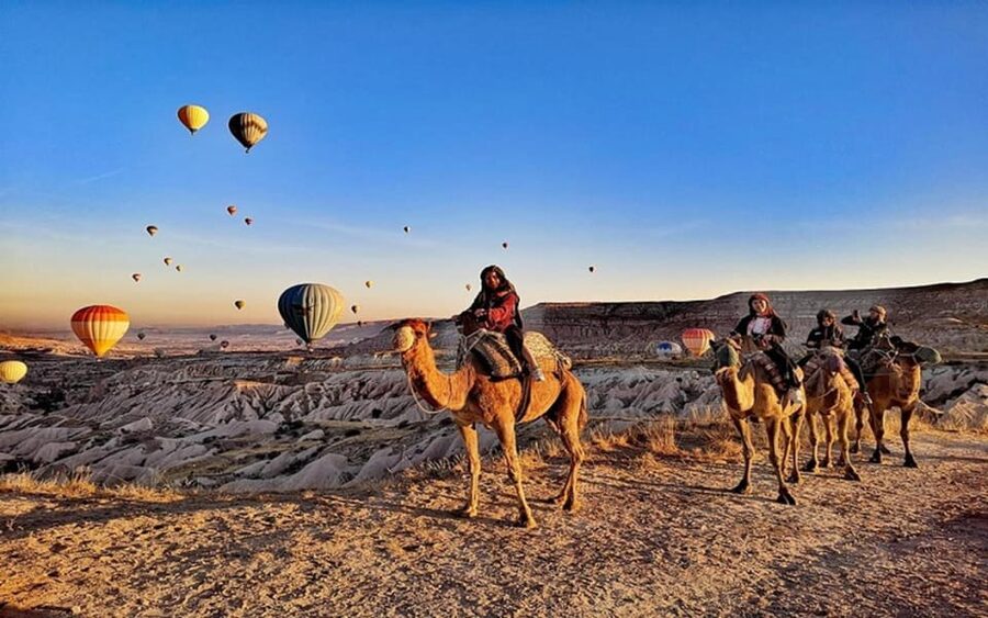 From Cappadocia: Sunrise or Sunset Camel Riding Day Trip - Choosing sunrise for balloons and cooler light