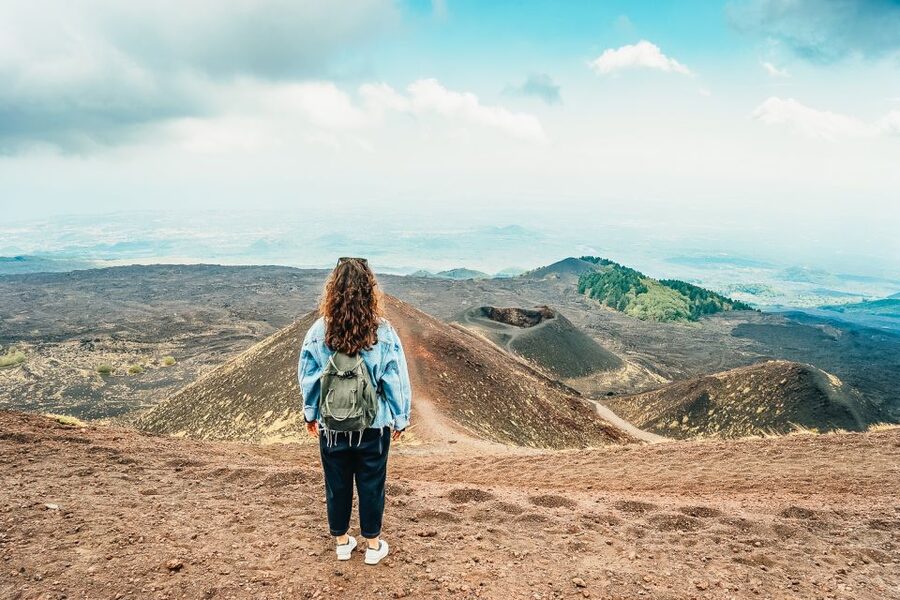 From Catania: Day Trip to Mount Etna and Taormina - Entering an Etna lava cave