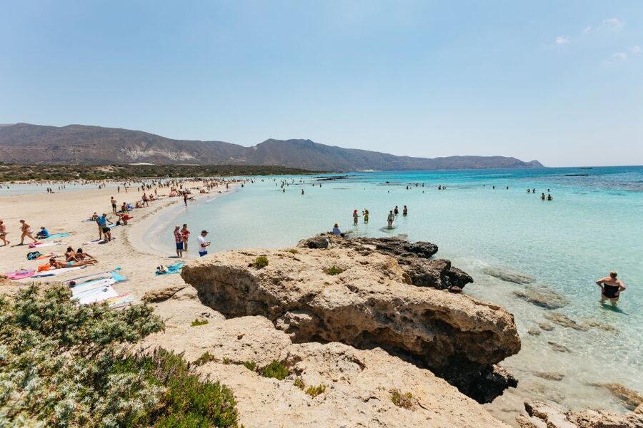 From Chania: Day Trip to Elafonisi Island Pink Sand Beach - The long ride through western Crete