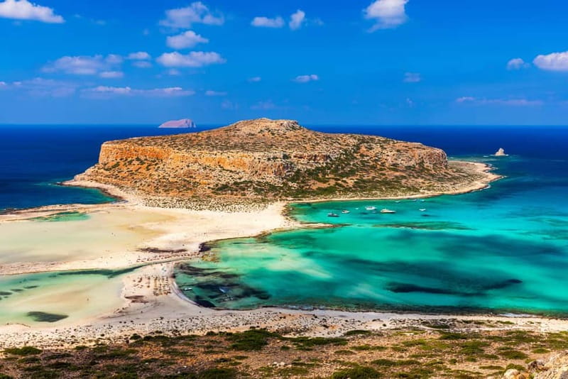 From Chania: Gramvousa Island and Balos Beach Full-Day Trip - From Chania to Kissamos by air-conditioned bus