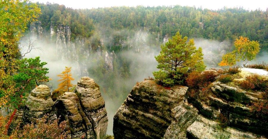 From Dresden: Bohemian & Saxon Switzerland Day Trip - A boat through Edmund’s Gorge