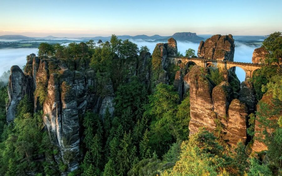 From Dresden: Bohemian & Saxon Switzerland Day Trip - The uphill route to Pravcicka Gate