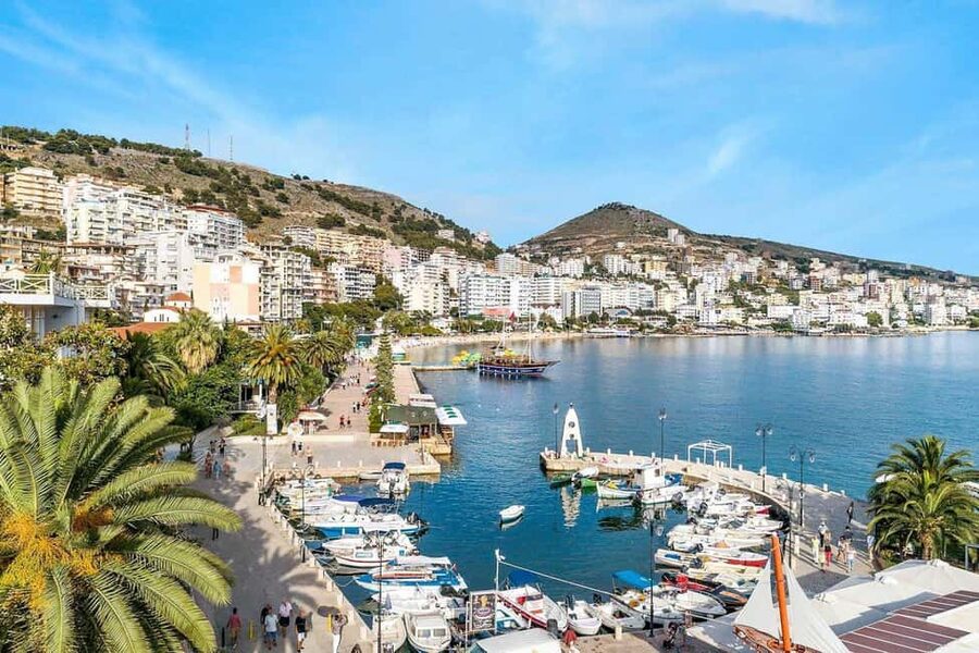 From Durrës/Golem: Saranda, Ksamil, and Blue Eye Day Trip - Saranda and the Ionian promenade