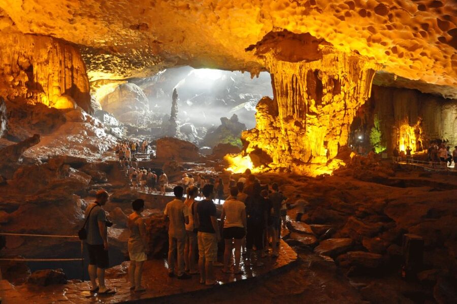 From Hanoi: Halong Bay Day Trip w/ Cave, Island & Kayak - Titop Island: beach time or a steep view