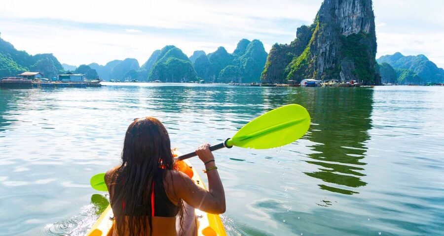 From Hanoi: Halong Bay Day Trip with Lunch and Transfers - Kayaking or bamboo boating into a mountain-ringed lagoon