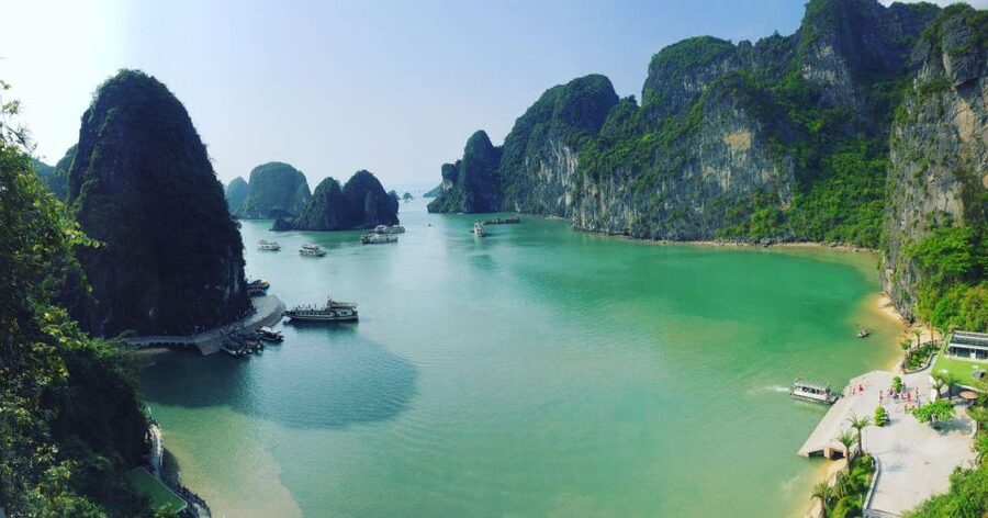 From Hanoi: Halong Bay Day Trip with Lunch and Transfers - Titop Island, with a climb above the bay