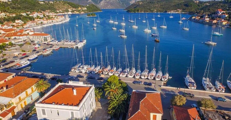 From Kefalonia: Day Trip to Ithaki Island with a Swim Stop - Kioni: a final harbor stop with tavernas