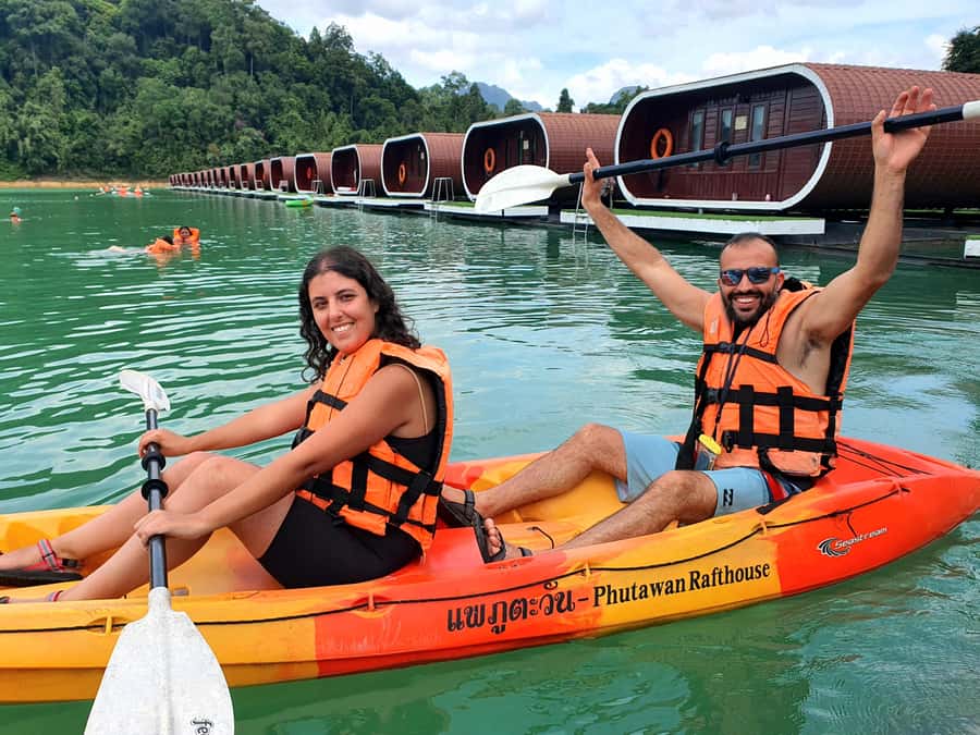 From Krabi: Cheow Lan Lake Day Trip with Lunch at Rafthouse - Kayaking, swimming, and time at the rafthouse