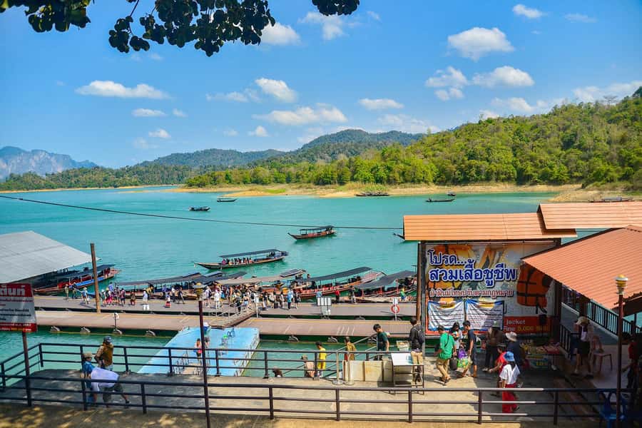 From Krabi: Khao Sok Cheow Lan Lake Day Trip - Long-tail boat views on Cheow Lan Lake