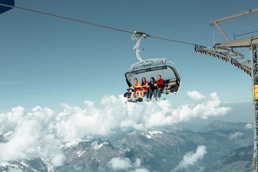 From Lucerne: Mount Titlis Day Trip with Cable Car Ride - From Lucerne to Engelberg by coach