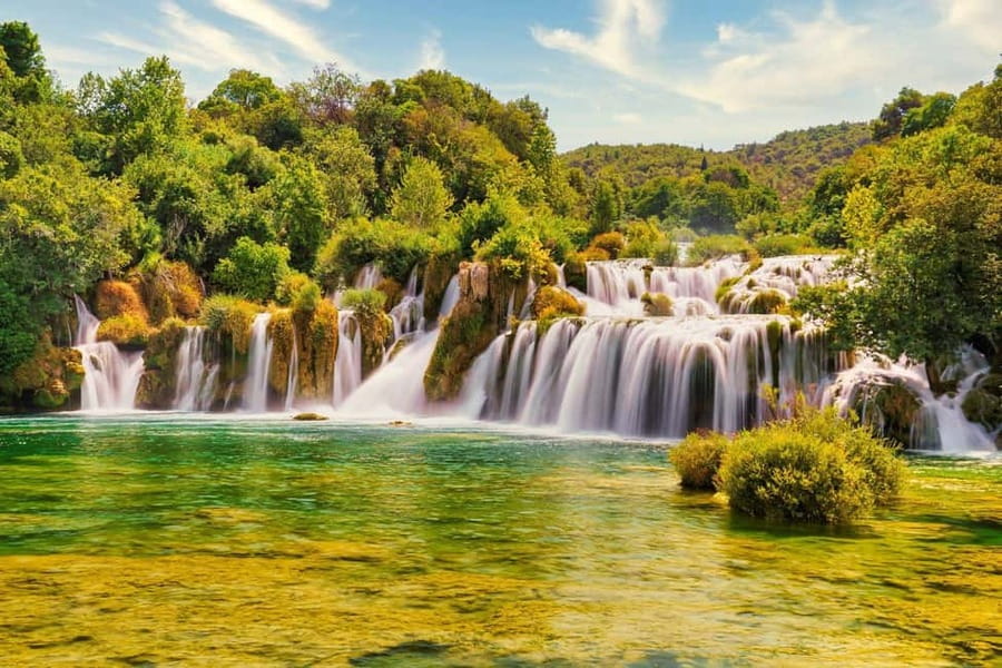 From Makarska: Krka Waterfalls & Šibenik Day Trip - Krka National Park and the waterfall walks