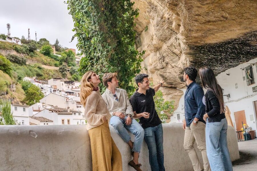 From Málaga: Ronda, White Village & Sevilla Day Trip - Setenil de las Bodegas and its rock-roofed streets