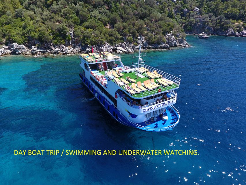 From Marmaris: Day Trip by Glass Bottom Semi Submarine - Aquarium Bay: your first swim in clear water