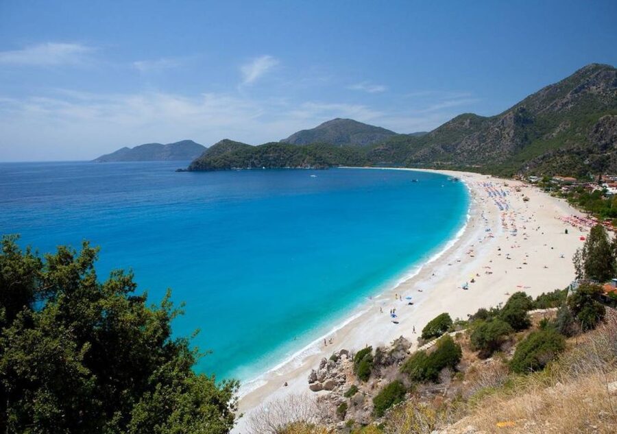 From Marmaris: Fethiye Blue Lagoon Day-Trip with Lunch - Blue Lagoon: beautiful water, busy shoreline