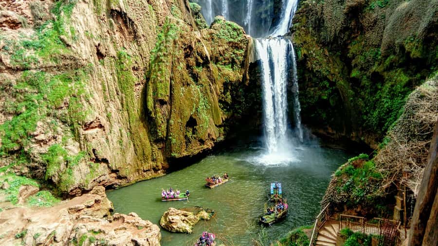 From Marrakech: A day Trip to Ouzoud waterfalls - Hiking down, then back up