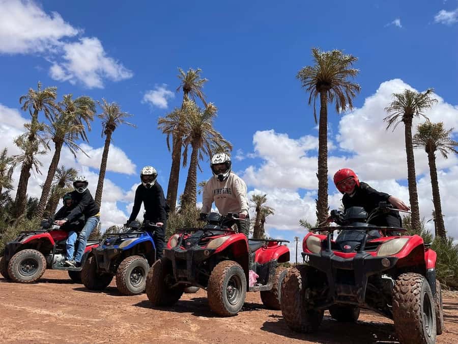 From Marrakech: Aqua Karting & Quad Bike Half-Day Trip - Riding quads through palm groves and villages